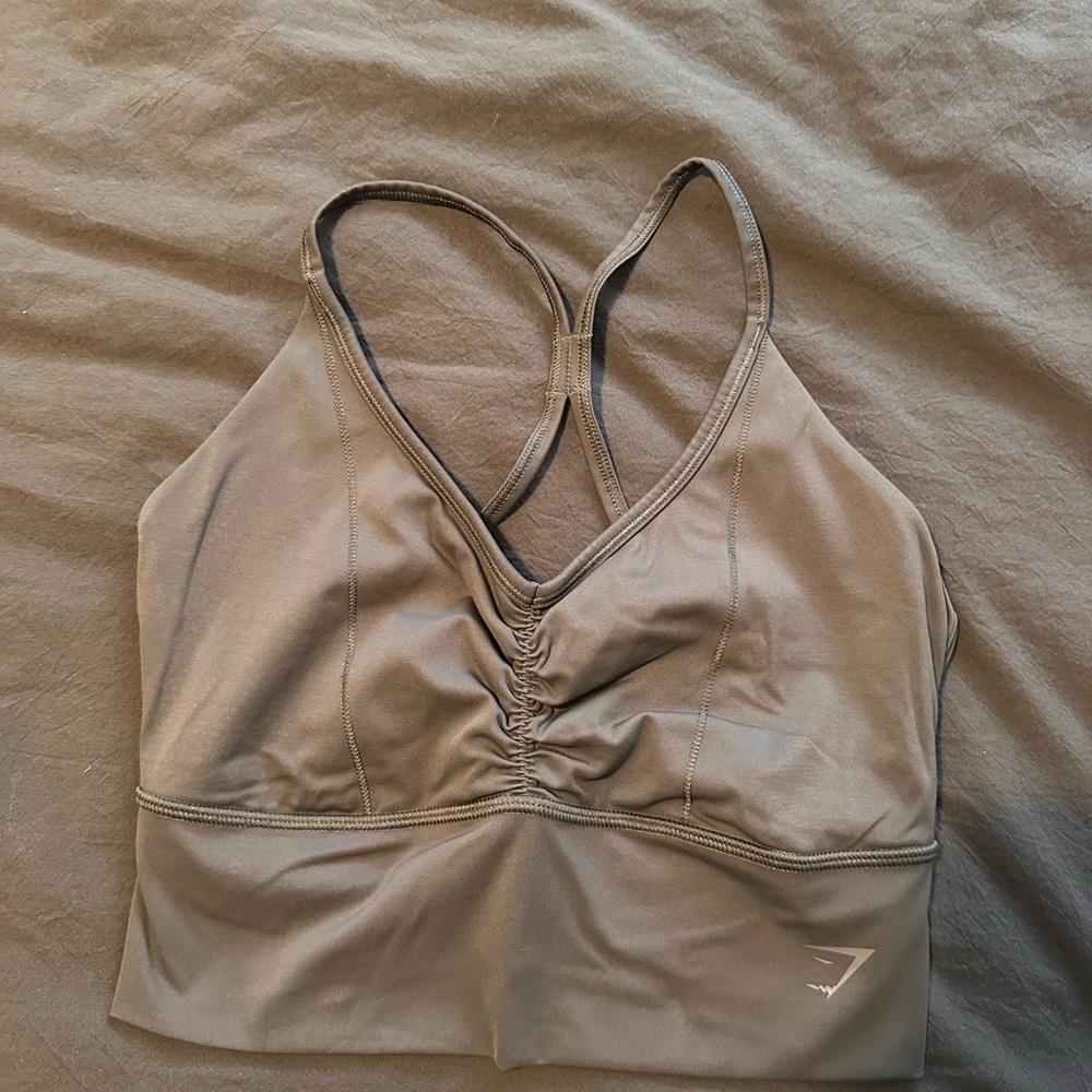 Gymshark dark green Sports Bra